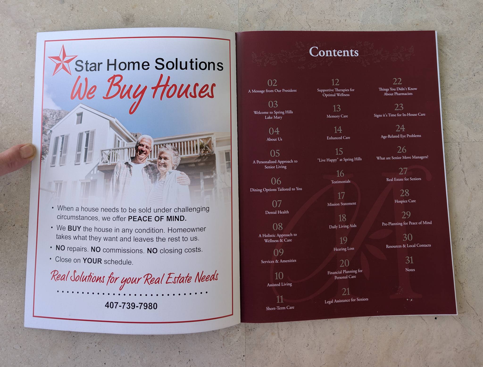 Star Home Solutions ad in Spring Hills Lake Mary magazine
